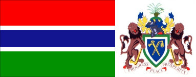 Flaga i herb Gambii