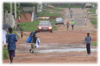 Pora deszczowa w Gambii.